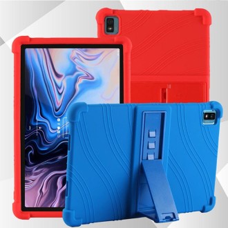 For TCL 10 Tab Max 10.36 inch Silicone Tablet Protective Case with Invisible Bracket(Rainbow)