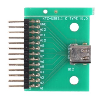 Double-sided Positive and Negative Type C Female Test Board USB 3.1 with PCB 24P Female Connector