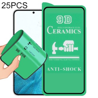 For Samsung Galaxy S22 5G 25pcs 9D Full Screen Glue Ceramic Film