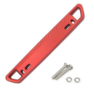 Car Modification Carbon Fiber Pattern License Plate Frame Holder(Red)