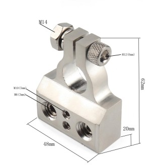 2 PCS Positive and Negative Car Metal Battery Connectors Terminals Clamps Clips with Kits