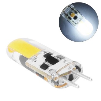 GY6.35 2W 110-140LM LED 1505 COB Corn Light Bulb, AC/DC 12V (White Light)