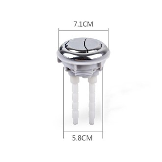 Toilet Tank Stainless Steel Spring Single and Double Buttons, Spec: 2 Buttons 58mm