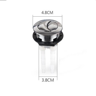 Toilet Tank Stainless Steel Spring Single and Double Buttons, Spec: 2 Buttons 38mm