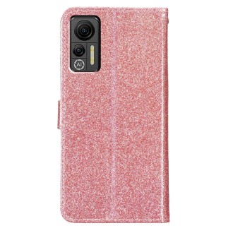 For Ulefone Note 14 Glitter Powder Flip Leather Phone Case(Rose Gold)