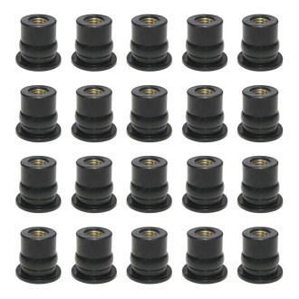 20 in 1 M6 Universal Motorcycle Windshield Brass Nuts