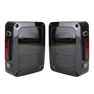 1 Pair 15W DC 12V IP67 4 in 1 Car LED Tail Lights / Driving Lights / Brake Lights/Turn Reverse, US Version