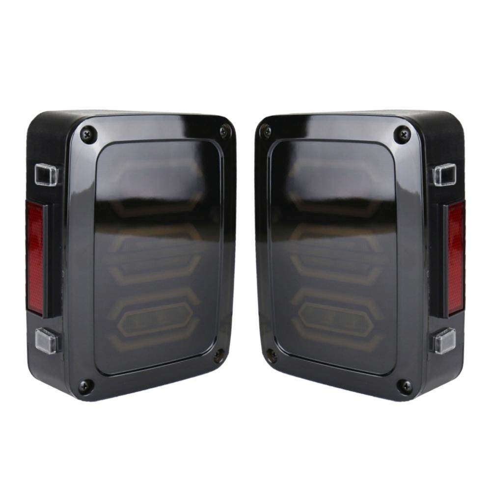 1 Pair 15W DC 12V IP67 4 in 1 Car LED Tail Lights / Driving Lights / Brake Lights/Turn Reverse, US Version