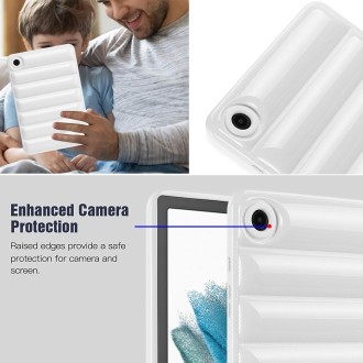 For Samsung Galaxy Tab S7 T870 / S8 X700 Eiderdown Cushion Shockproof Tablet Case(White)