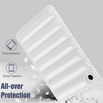 For Samsung Galaxy Tab S7 T870 / S8 X700 Eiderdown Cushion Shockproof Tablet Case(White)