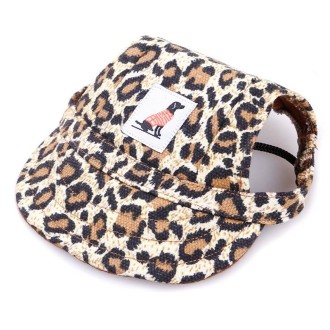 Pet Accessories Adjustment Buckle Baseball Cap, Size: S(Leopard)