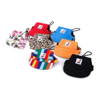 Pet Accessories Adjustment Buckle Baseball Cap, Size: S(Leopard)