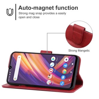 Leather Phone Case For Lenovo A6 Note(Red)