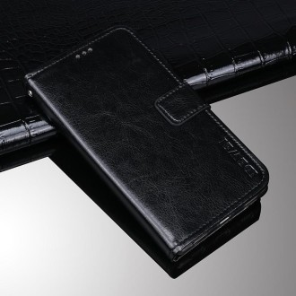 For Lenovo K13 Note idewei Crazy Horse Texture Horizontal Flip Leather Case with Holder & Card Slots & Wallet(Black)