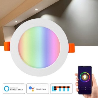 RGB Dimming WIFI Smart Downlight Highlight Spotlight (Colorful Light)