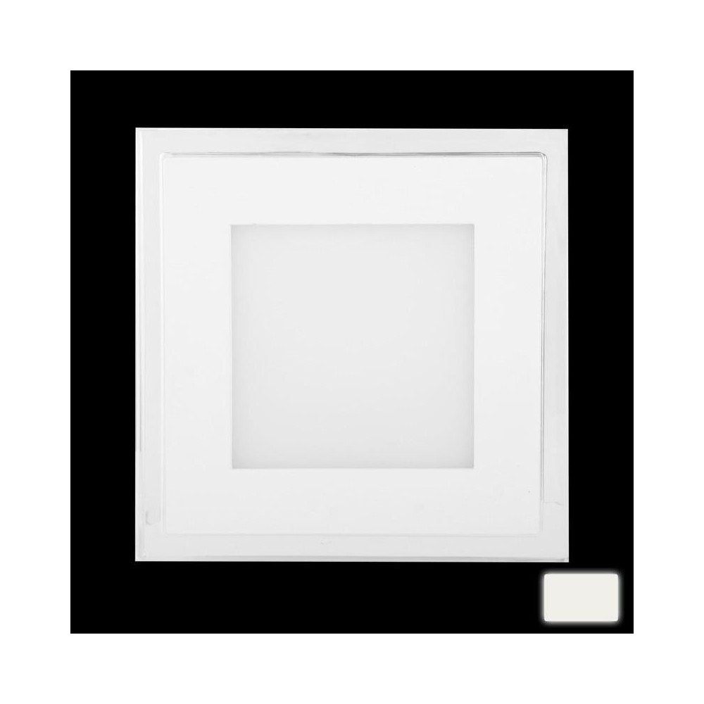 10W White LED Square Panel Light, Luminous Flux: 740lm, Size: 13cm x 13cm x 3.5cm