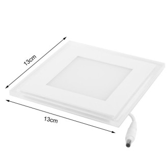 10W White LED Square Panel Light, Luminous Flux: 740lm, Size: 13cm x 13cm x 3.5cm