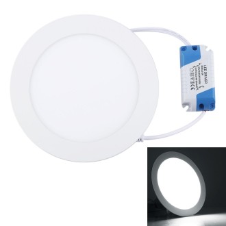 9W 14.5cm Round Panel Light Lamp with LED Driver, 45 LED SMD 2835, Luminous Flux: 630LM, AC 85-265V, Cutout Size: 13cm