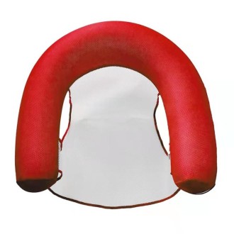 Inflatable Water Sofa Reclining Chair Floating Bed Foldable Hammock With Net(Red)