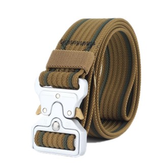 Braided Nylon Belt With Quick Release Buckle(Wolf Brown)