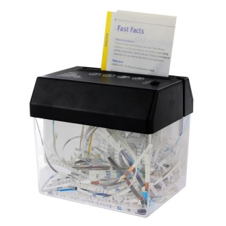 Mini USB Paper Shredder with Letter Opener(Black)