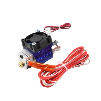 3D V6 Printer Extrusion Head Printer J-Head Hotend With Single Cooling Fan, Specification: Short 1.75 / 0.5mm