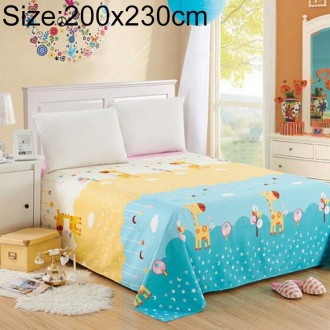 Student Dormitory Double Single Grinding Skin-Friendly Multi-Size Multi-Function Sheet, Size:200X230cm(Grassland Night)