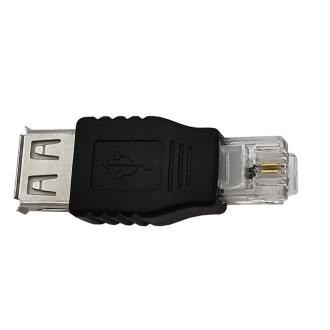 JUNSUNMAY USB Femal to Male RJ11 6P2C Adapter Converter