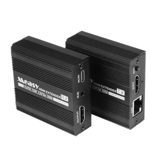 Measy ET100 HDMI Extender Transmitter + Receiver Converter Ethernet Cable, Transmission Distance: 70m (EU Plug)