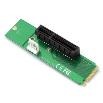 PCI-E 4X Female to NGFF M.2 M Key Male Adapter Converter Card with Power Cable