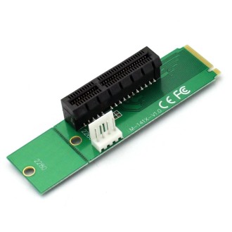 PCI-E 4X Female to NGFF M.2 M Key Male Adapter Converter Card with Power Cable