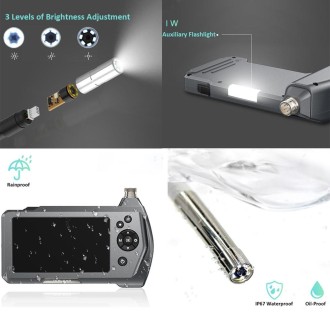 TESLONG NTS450A 4.5-inch Screen Industrial Handheld Endoscope with Light, Speci: 3.9mm Lens-1m