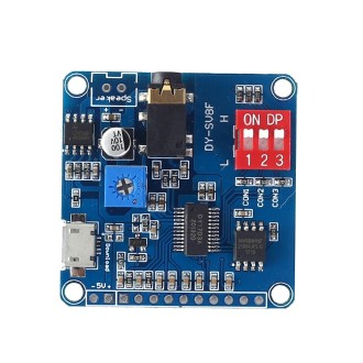 MP3 Voice Play Broadcast Module Chip Serial Port Control USB Download With 8M Storage Play Board