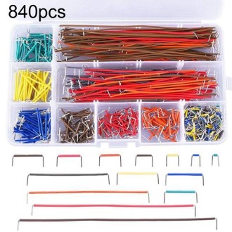 840 PCS 14 Lengths Jumper Wire U Shape Solderless Breadboard Jumper Wire Kit