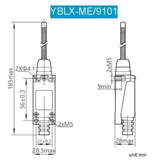 CHNT YBLX-ME9101 Limiter Travel Switches Micro Self-Resetting Stroke Switch