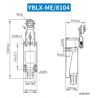 CHNT YBLX-ME8104 Limiter Travel Switches Micro Self-Resetting Stroke Switch