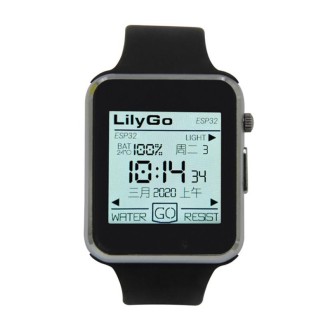 TTGO T-Watch-2020 ESP32 Main Chip 1.54 inch Touch Display Programmable Wearable Watch (Black)