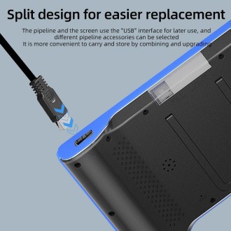 T23 7.9mm Three Lenses 7 inch Screen Industrial Endoscope, Spec:1m Tube