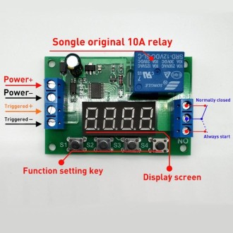 12V Time Relay Module Trigger OFF / ON Switch Cycle Timing Relay Board