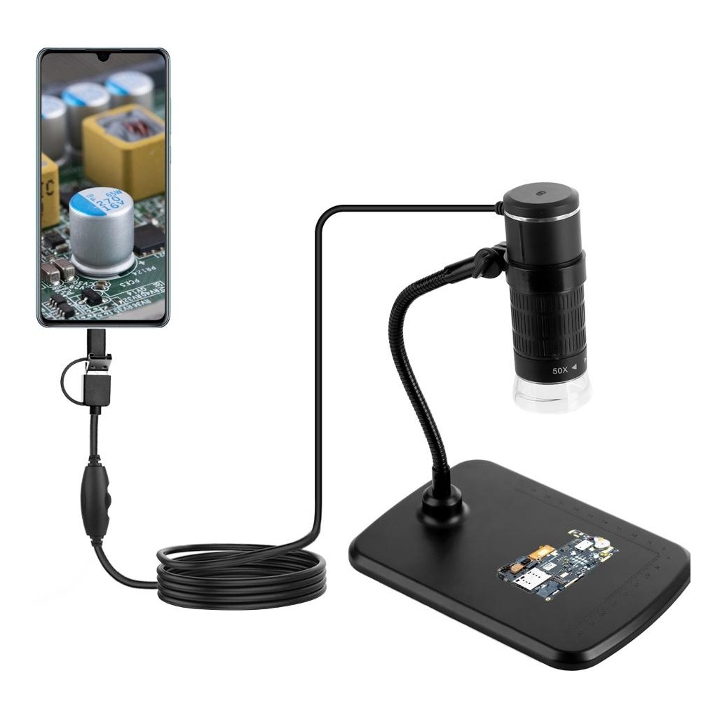 AN104 1000X 3 in 1 Digital Microscope with Helical Tube Bracket