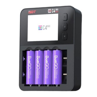 ISDT C4 EVO NiMH/NiCd Cylindrical Lithium Battery Smart Charger(Black)