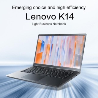 Lenovo K14 Laptop, 14 inch, 8GB+256GB, Windows 10 Pro, Intel Core i3-1115G4 Dual Core up to 4.1GHz, Support Wi-Fi 6 / BT / RJ45