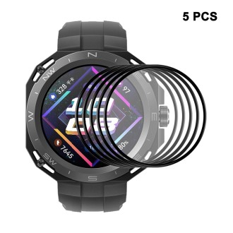 5pcs For Huawei Watch GT Cyber ENKAY 3D Full Coverage Soft PC Edge + PMMA HD Screen Protector Film