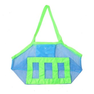 Large Outdoor Children Beach Bag Toy Shell Storage Bag(Blue)