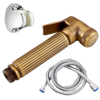 Multifunctional Wome Washers Pressure With Water Stop Woman Wash Nozzle Set, Colour:Antique