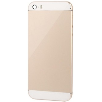 Full Housing Alloy  Back Cover with Mute Button + Power Button + Volume Button + Nano SIM Card Tray for iPhone 5S (Light Gold)