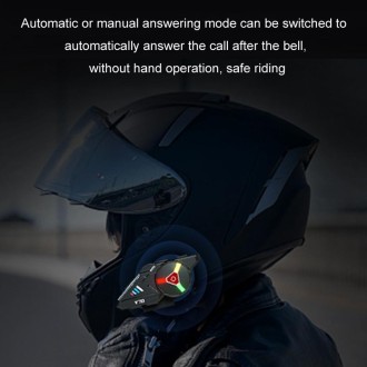 KUQIBAO Motorcycle Helmet Built-in Waterproof Bluetooth Earphone(Soft Microphone)