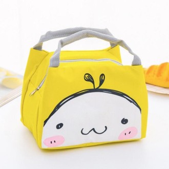 Portable Student Lunch Outdoor Portable Insulation Child Cute Student Lunch Box Bag(Small Dumplings)