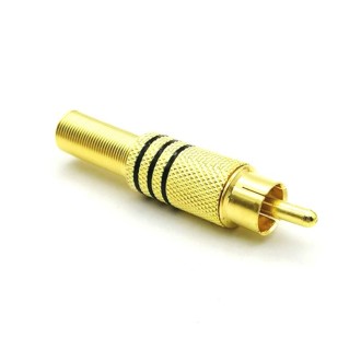 30 PCS / 15 Pairs RCA Lotus Head AV Audio and Video Plug Plum Blossom Plug Lotus Head RCA Head(Color Random Delivery)