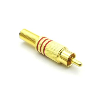 30 PCS / 15 Pairs RCA Lotus Head AV Audio and Video Plug Plum Blossom Plug Lotus Head RCA Head(Color Random Delivery)